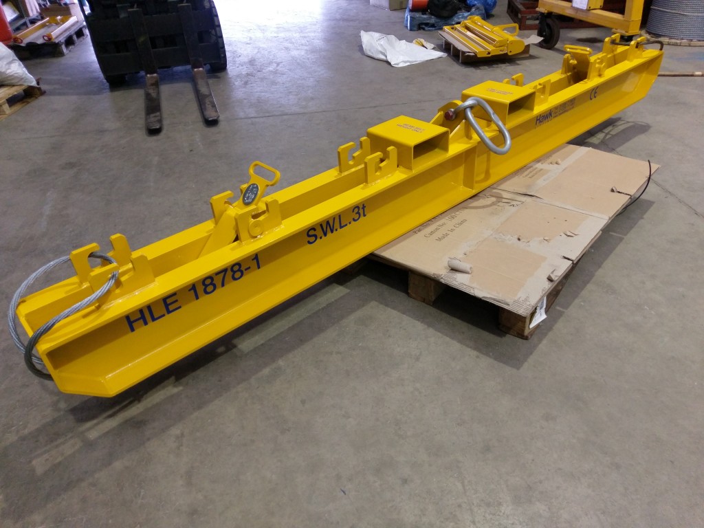 Bespoke lifting beam SWL 3t Hawk Lifting Engineering